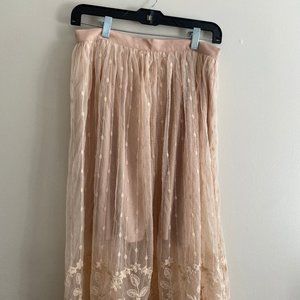 Light pink skirt